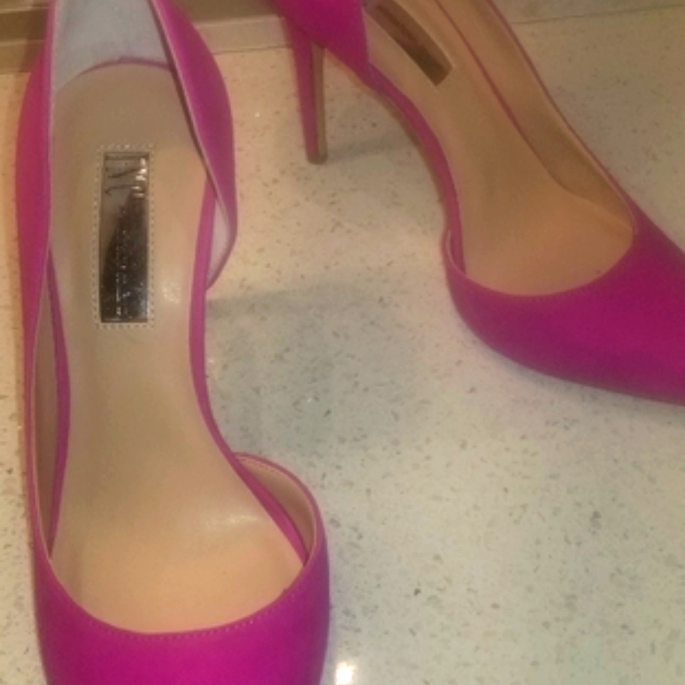 INC. SUEDE HIGH HEELS FUCHSIA PINK ~ ELEGANT ! 💕